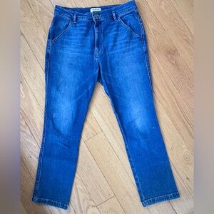 Frame Ankle Crop Flare Jeans; Size 30